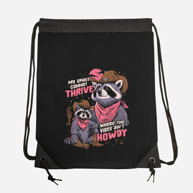 Howdy Vibes-None-Drawstring-Bag-eduely