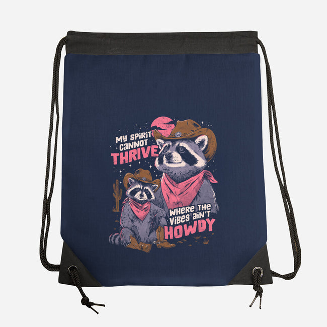 Howdy Vibes-None-Drawstring-Bag-eduely