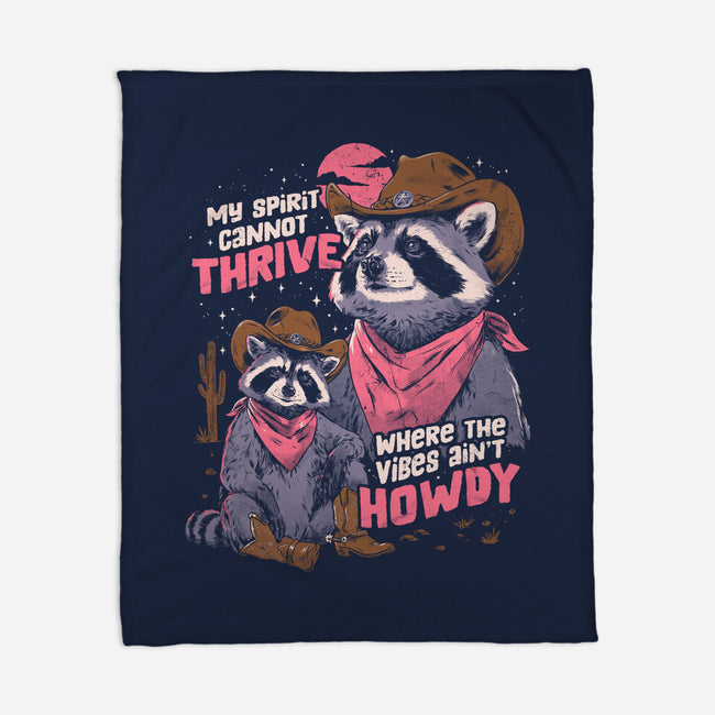 Howdy Vibes-None-Fleece-Blanket-eduely