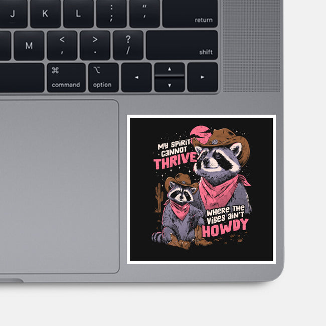 Howdy Vibes-None-Glossy-Sticker-eduely