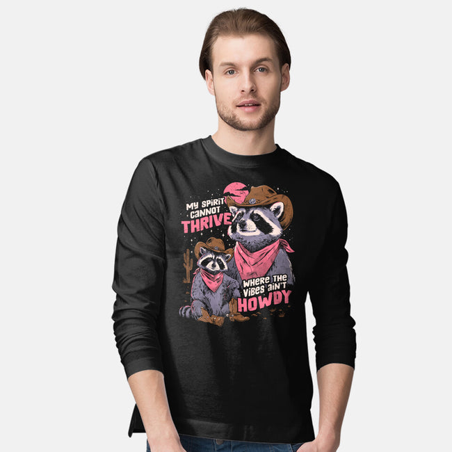 Howdy Vibes-Mens-Long Sleeved-Tee-eduely