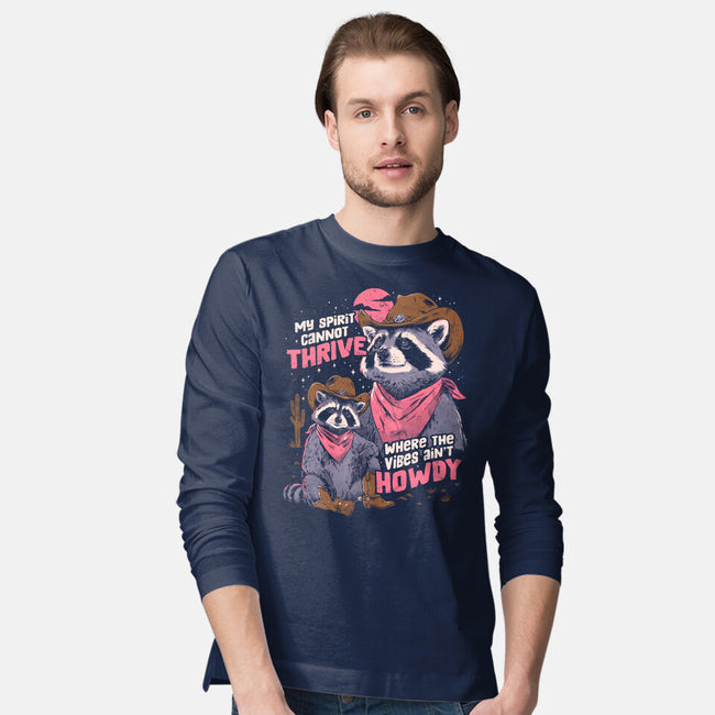 Howdy Vibes-Mens-Long Sleeved-Tee-eduely