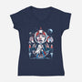 The Warriors Of The Planets-Womens-V-Neck-Tee-zascanauta