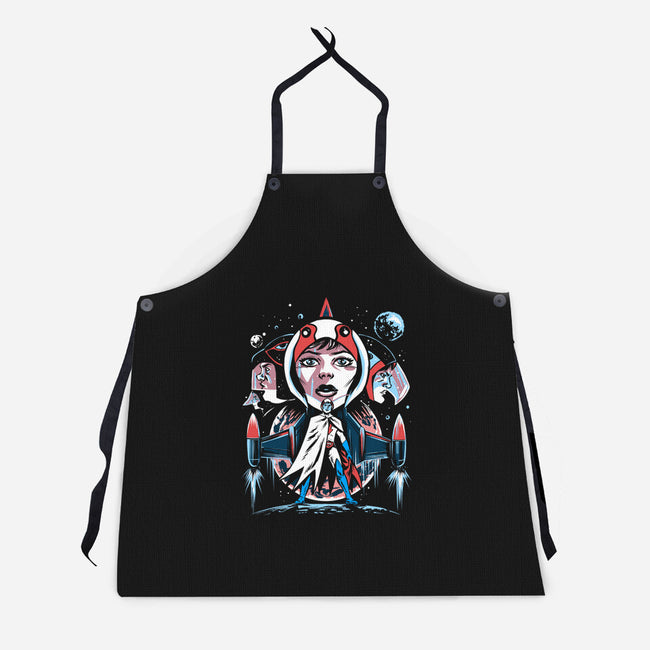 The Warriors Of The Planets-Unisex-Kitchen-Apron-zascanauta