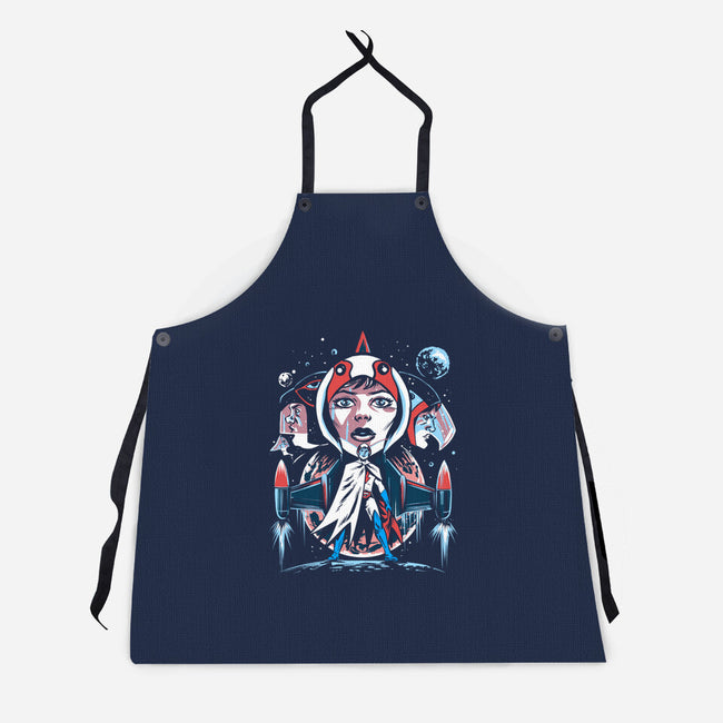 The Warriors Of The Planets-Unisex-Kitchen-Apron-zascanauta