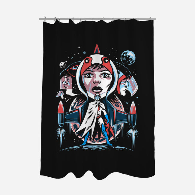 The Warriors Of The Planets-None-Polyester-Shower Curtain-zascanauta