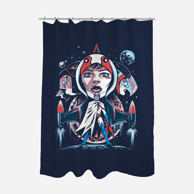 The Warriors Of The Planets-None-Polyester-Shower Curtain-zascanauta