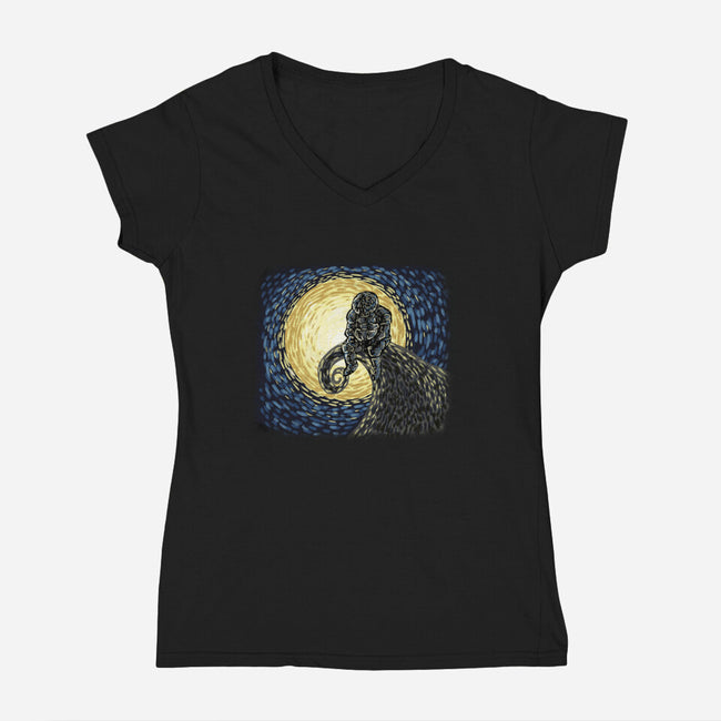 A Little Rest-Womens-V-Neck-Tee-nickzzarto