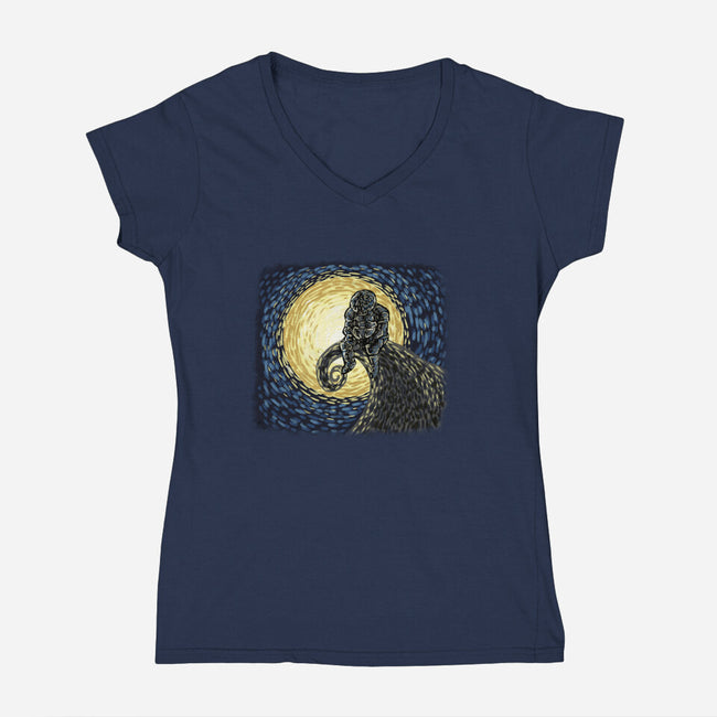 A Little Rest-Womens-V-Neck-Tee-nickzzarto
