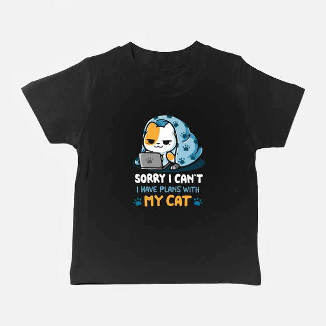 I Have Plans With My Cat-Baby-Basic-Tee-Vallina84