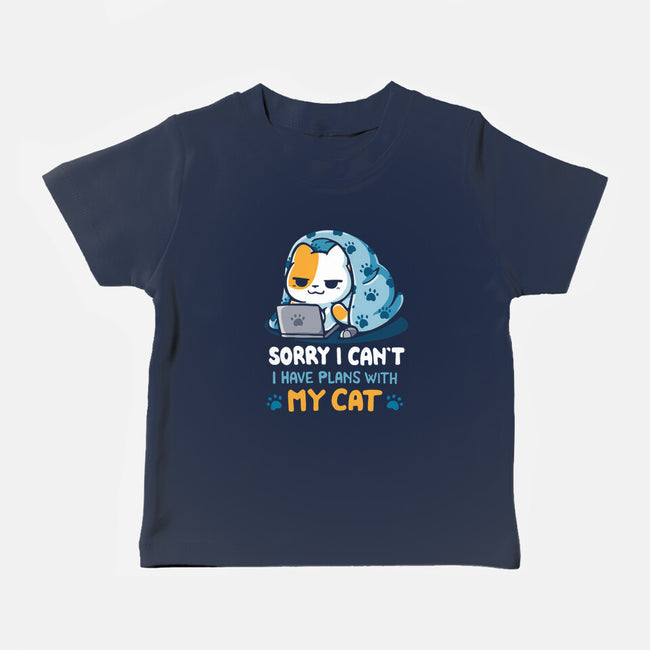 I Have Plans With My Cat-Baby-Basic-Tee-Vallina84