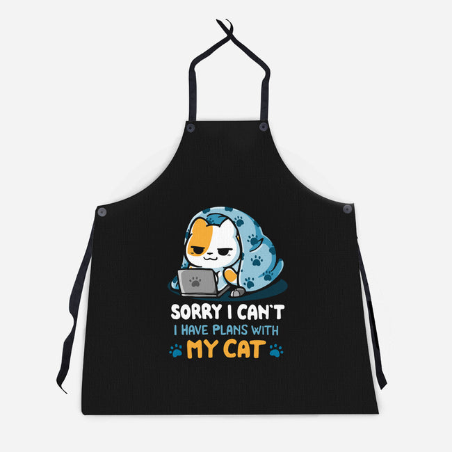 I Have Plans With My Cat-Unisex-Kitchen-Apron-Vallina84