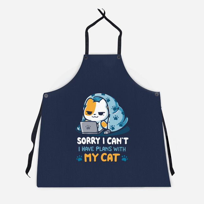 I Have Plans With My Cat-Unisex-Kitchen-Apron-Vallina84