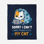 I Have Plans With My Cat-None-Fleece-Blanket-Vallina84
