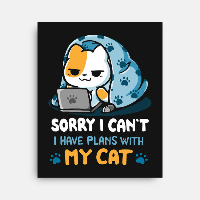 I Have Plans With My Cat-None-Stretched-Canvas-Vallina84