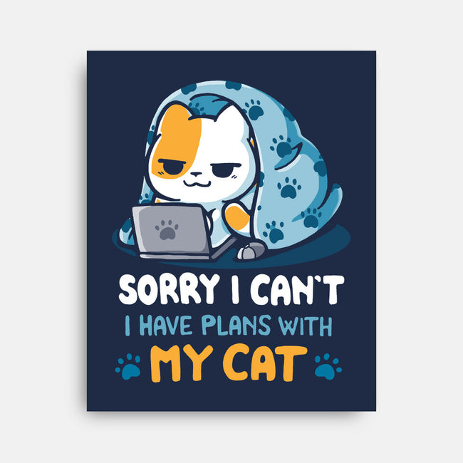 I Have Plans With My Cat-None-Stretched-Canvas-Vallina84