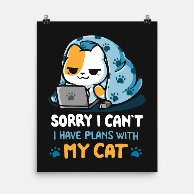 I Have Plans With My Cat-None-Matte-Poster-Vallina84