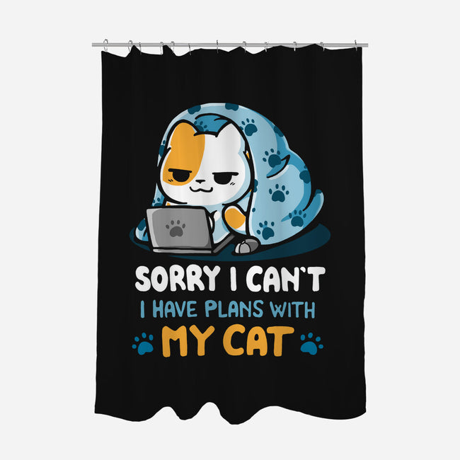 I Have Plans With My Cat-None-Polyester-Shower Curtain-Vallina84