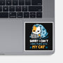 I Have Plans With My Cat-None-Glossy-Sticker-Vallina84