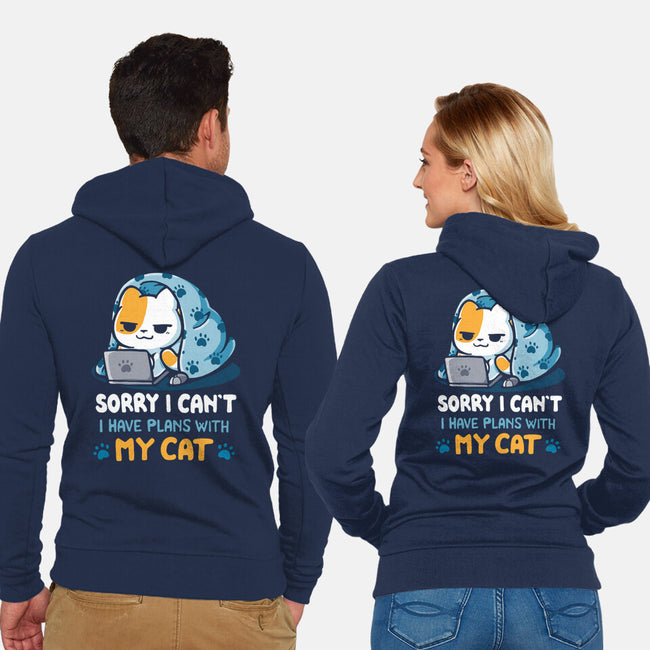 I Have Plans With My Cat-Unisex-Zip-Up-Sweatshirt-Vallina84
