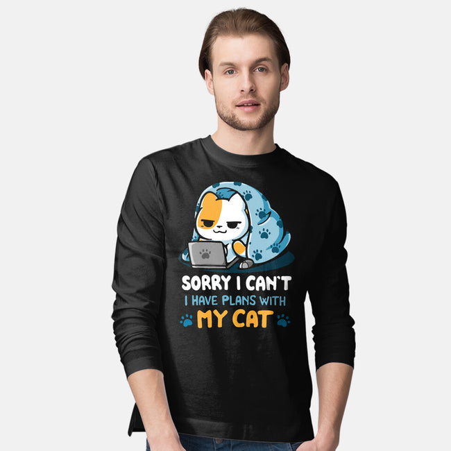 I Have Plans With My Cat-Mens-Long Sleeved-Tee-Vallina84