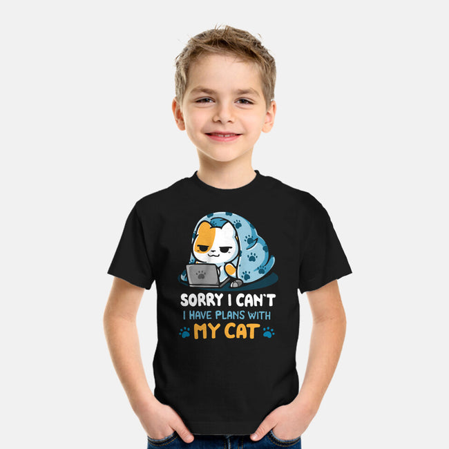 I Have Plans With My Cat-Youth-Basic-Tee-Vallina84