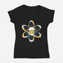 Atomic Beer-Womens-V-Neck-Tee-Vallina84