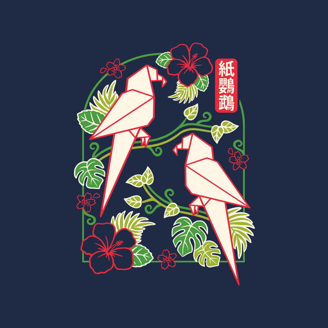Origami Parrot-None-Polyester-Shower Curtain-NemiMakeit