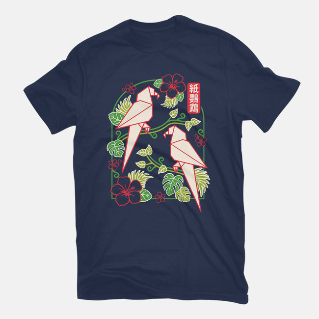 Origami Parrot-Mens-Premium-Tee-NemiMakeit