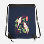 Origami Parrot-None-Drawstring-Bag-NemiMakeit