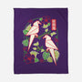 Origami Parrot-None-Fleece-Blanket-NemiMakeit