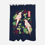 Origami Parrot-None-Polyester-Shower Curtain-NemiMakeit