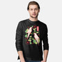 Origami Parrot-Mens-Long Sleeved-Tee-NemiMakeit