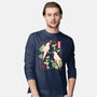 Origami Parrot-Mens-Long Sleeved-Tee-NemiMakeit