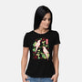 Origami Parrot-Womens-Basic-Tee-NemiMakeit