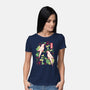 Origami Parrot-Womens-Basic-Tee-NemiMakeit