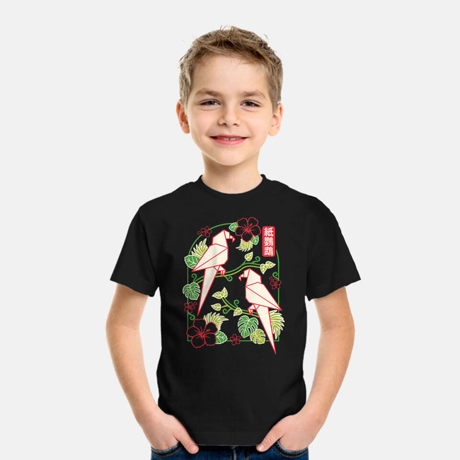 Origami Parrot-Youth-Basic-Tee-NemiMakeit