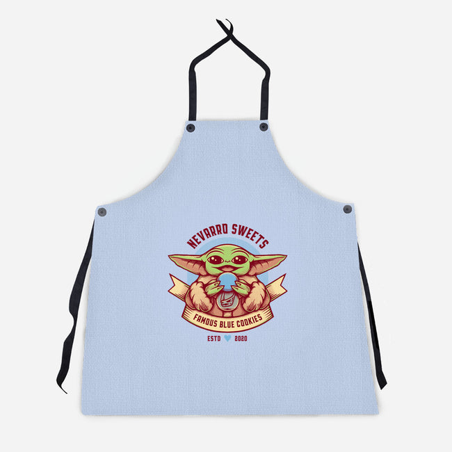 Blue Cookies Lover-Unisex-Kitchen-Apron-Alundrart