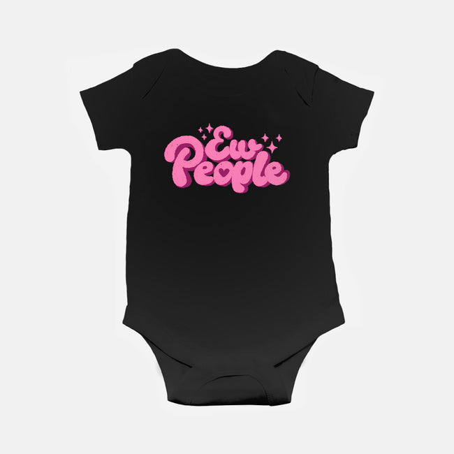 Ew People Pink-Baby-Basic-Onesie-xMorfina