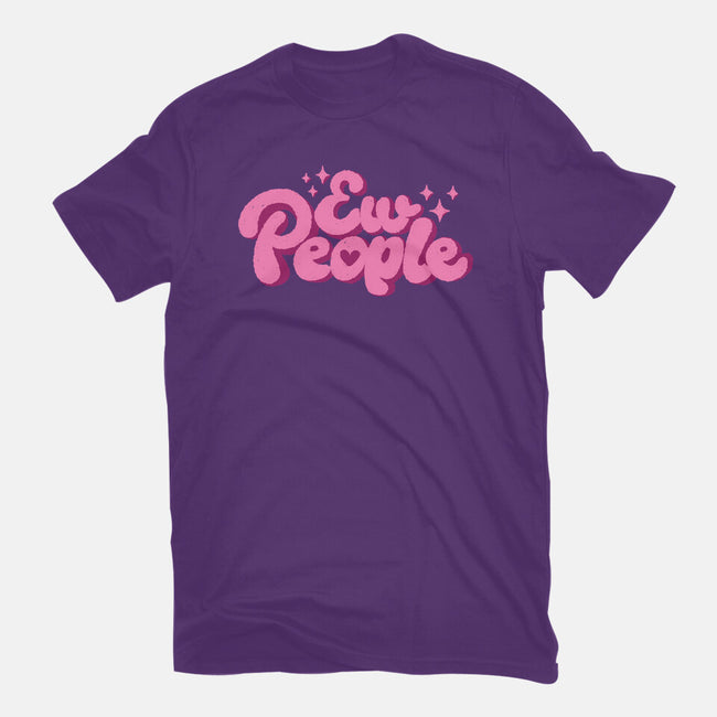 Ew People Pink-Womens-Fitted-Tee-xMorfina