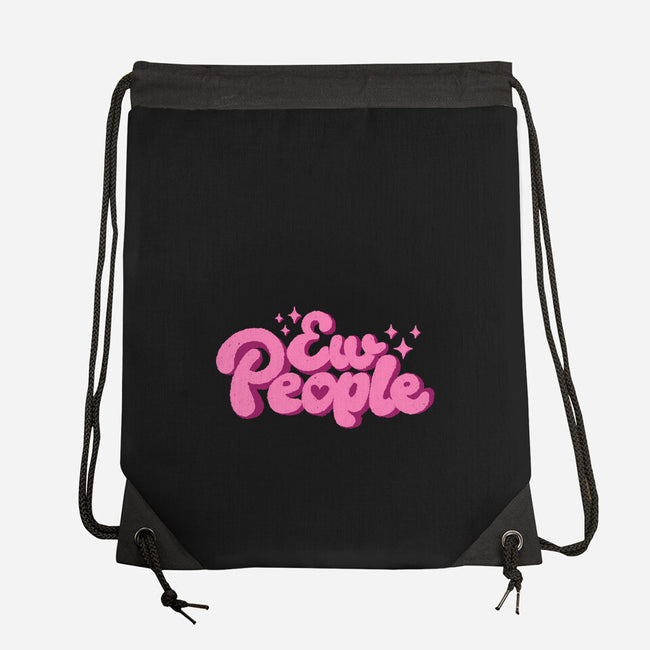 Ew People Pink-None-Drawstring-Bag-xMorfina