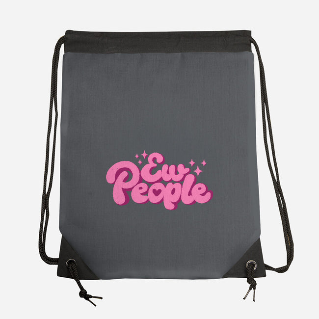 Ew People Pink-None-Drawstring-Bag-xMorfina