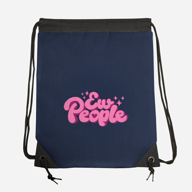 Ew People Pink-None-Drawstring-Bag-xMorfina