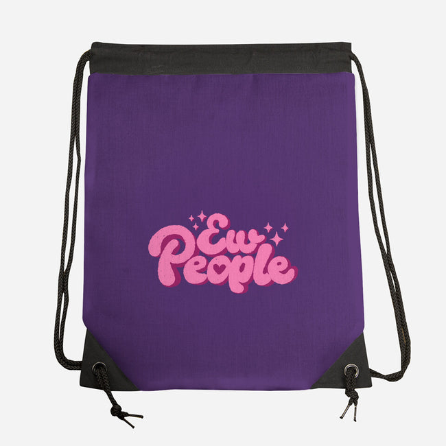 Ew People Pink-None-Drawstring-Bag-xMorfina
