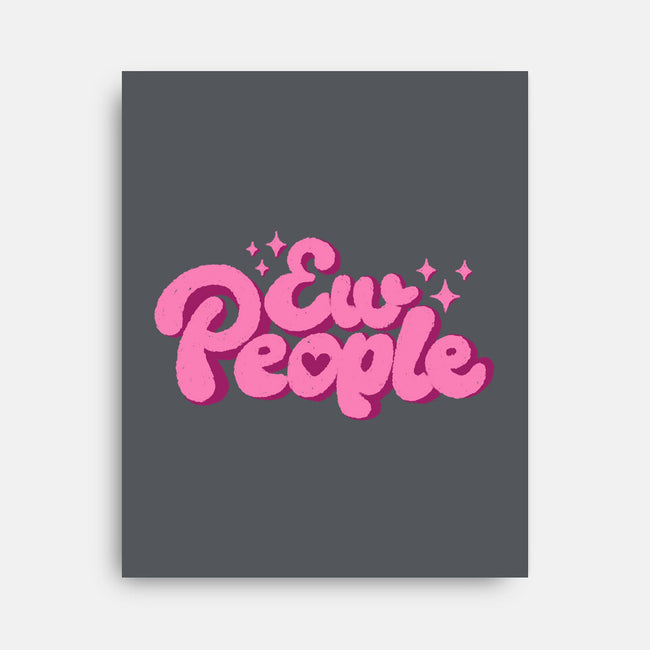 Ew People Pink-None-Stretched-Canvas-xMorfina