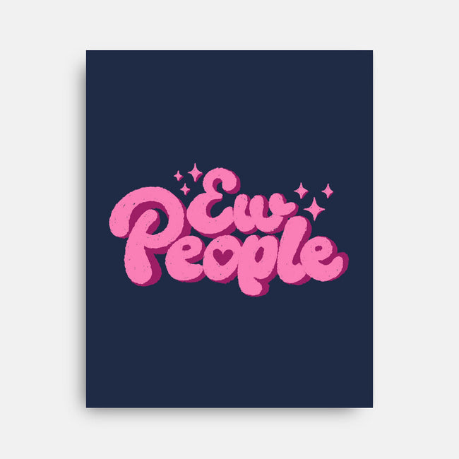 Ew People Pink-None-Stretched-Canvas-xMorfina