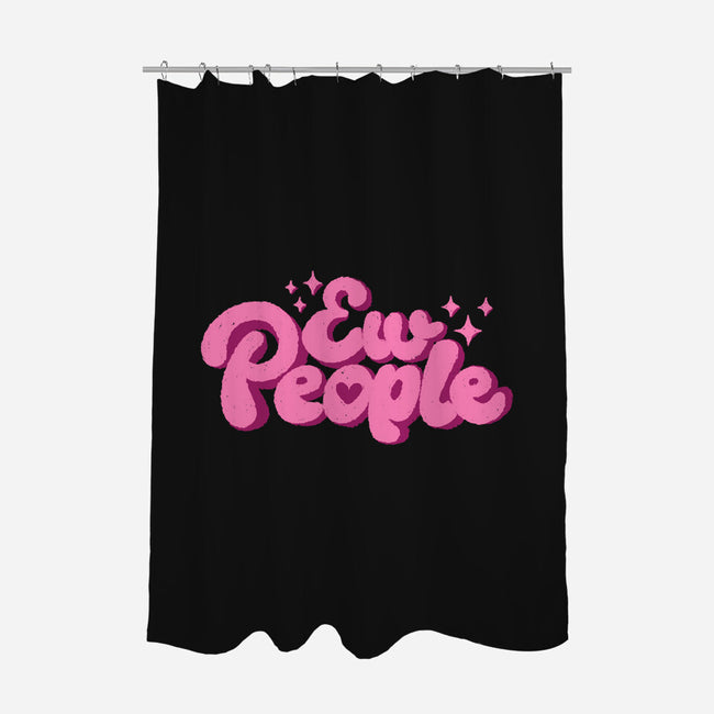 Ew People Pink-None-Polyester-Shower Curtain-xMorfina