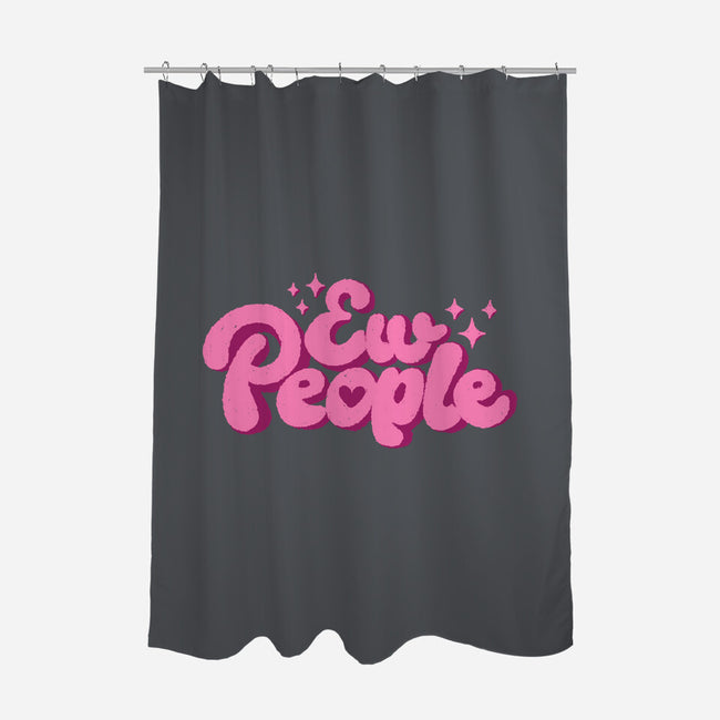 Ew People Pink-None-Polyester-Shower Curtain-xMorfina