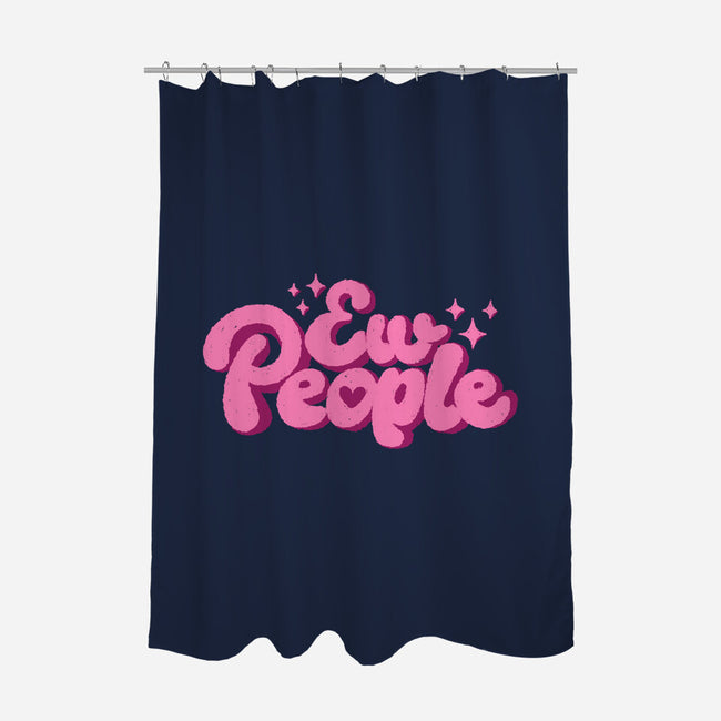 Ew People Pink-None-Polyester-Shower Curtain-xMorfina