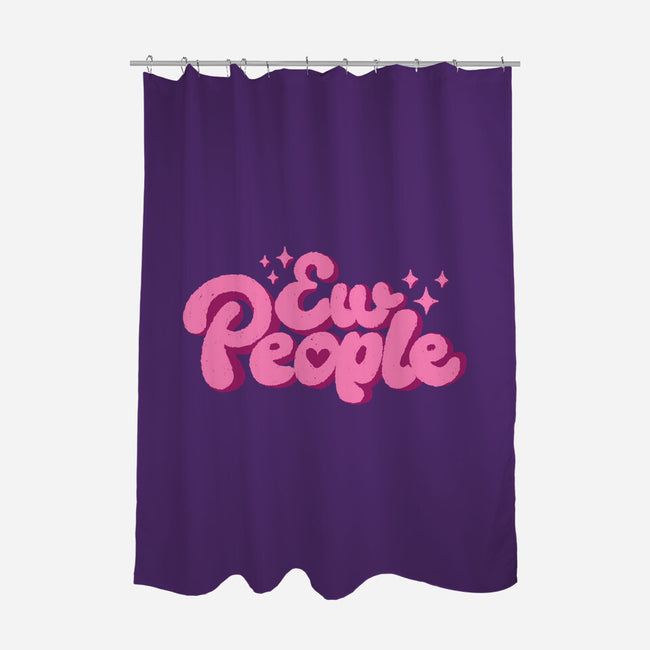 Ew People Pink-None-Polyester-Shower Curtain-xMorfina